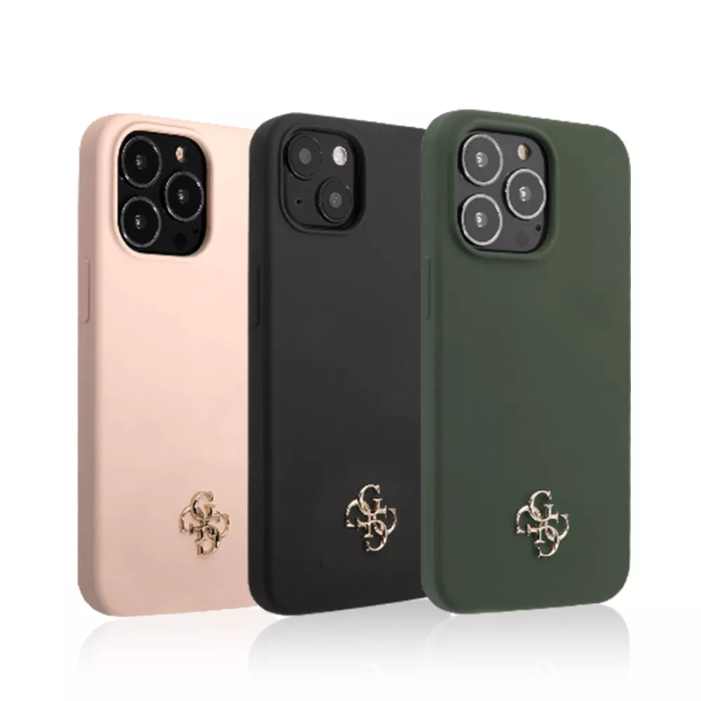 Калъф GUESS 4G Silicone Metal Logo за Apple iPhone 13 Pro