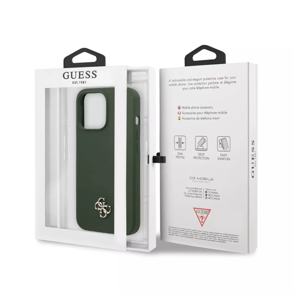 Калъф GUESS 4G Silicone Metal Logo за Apple iPhone 13 Pro