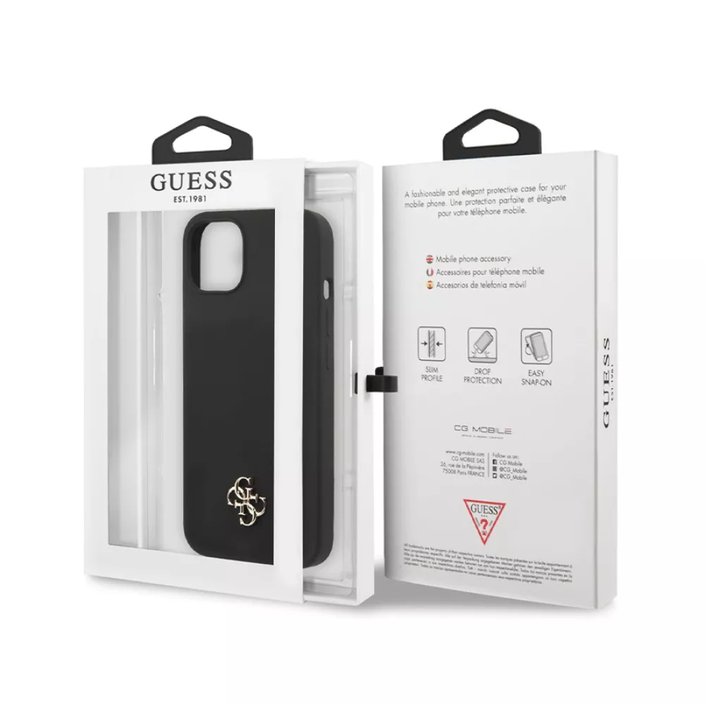Калъф GUESS 4G Silicone Metal Logo за Apple iPhone 13 Pro