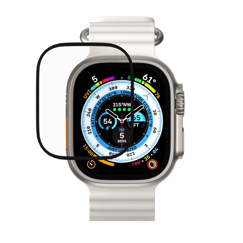 Стъклен протектор 3D за смарт часовник Apple iWatch Ultra 49мм 