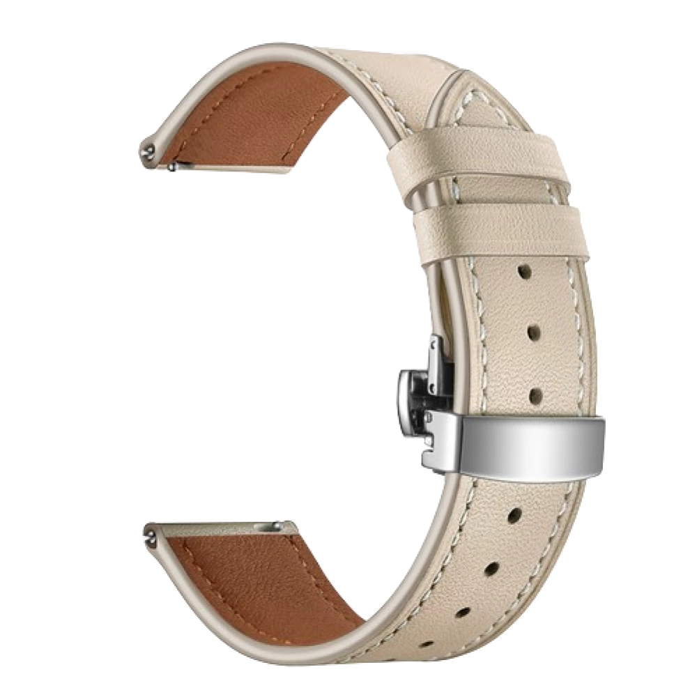 Кожена каишка за смарт часовник Apple iWatch Series 8 45мм - Leather Classic Buckle Strap