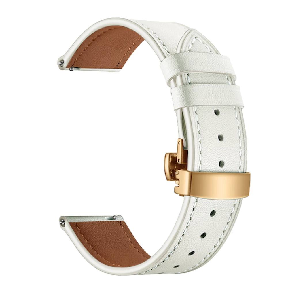 Кожена каишка за смарт часовник Apple iWatch Series 8 45мм - Leather Classic Buckle Strap