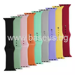 Силиконова каишка за смарт часовник Apple iWatch SE2 40мм S/M - Silicon Simple Strap