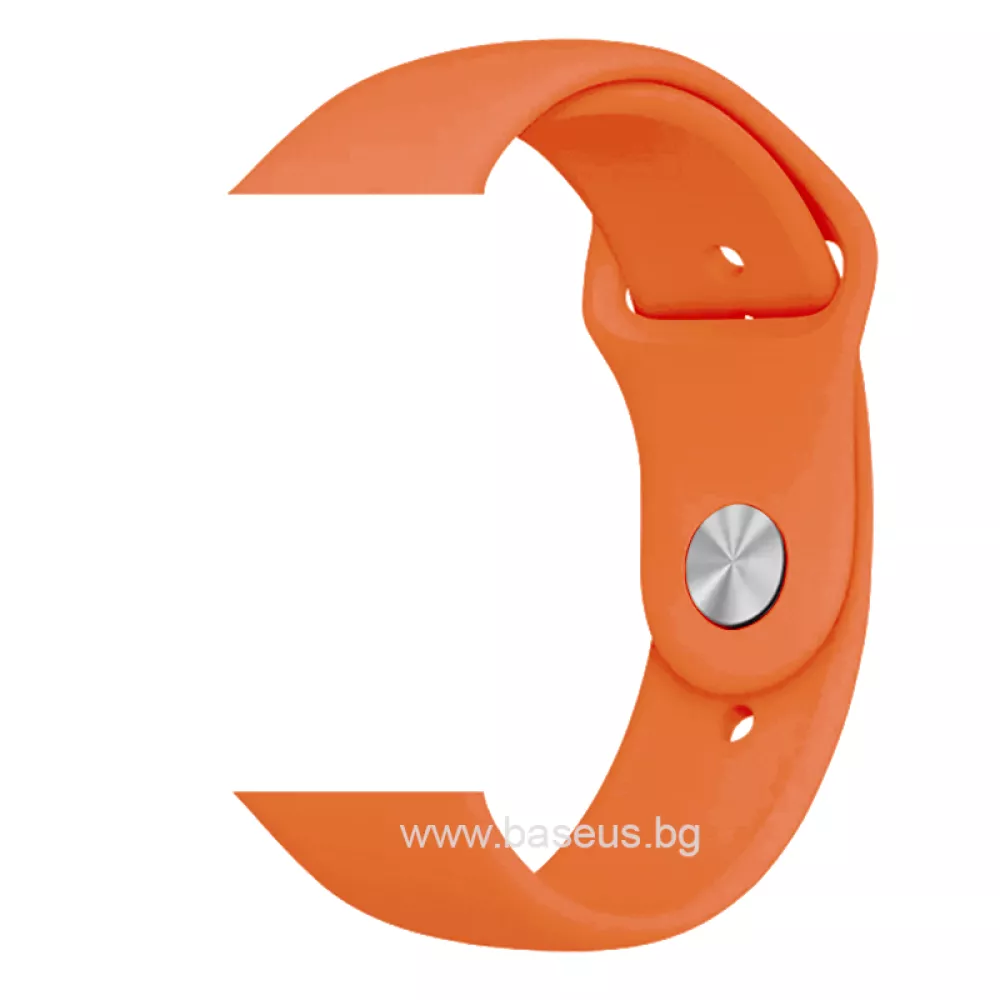 Силиконова каишка за смарт часовник Apple iWatch SE2 40мм S/M - Silicon Simple Strap