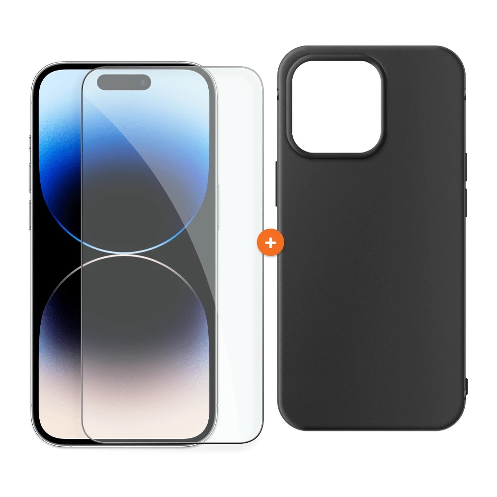  СЕТ Калъф XO Anti-fall + Стъклен протектор 2.5D MATT за Apple iPhone 14 Plus