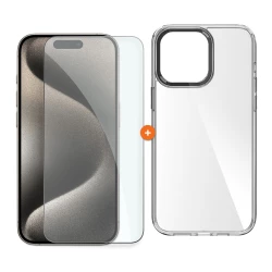  СЕТ Калъф XO със стойка + Стъклен протектор 2.5D за Apple iPhone 15