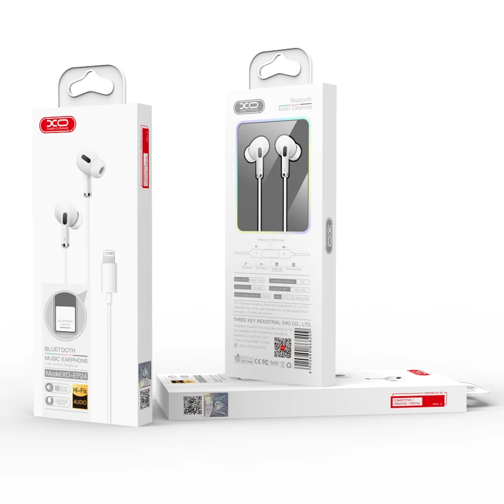 Слушалки HF XO - EP24 с Lightning, Bluetooth Mood