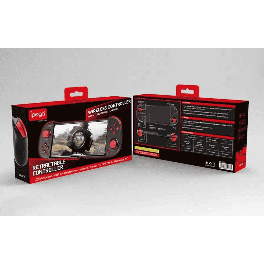 Bluetooth джойстик iPega 9217A Wireless Controller/GamePad with phone holder IOS/Android/wired: PS3, Windows 7/8/10, Nintendo Switch
